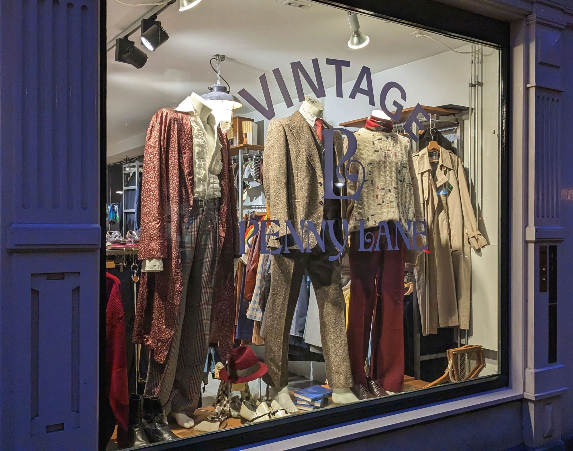 vitrine boutique vintage Amsterdam