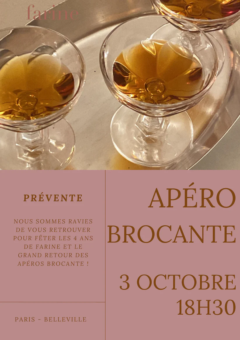 flyer brocante apéro