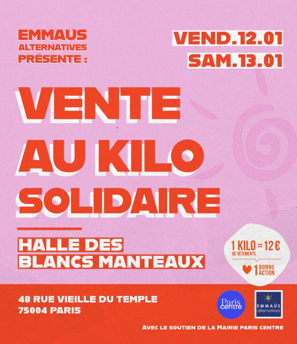 vente au kilo emmaüs 2024