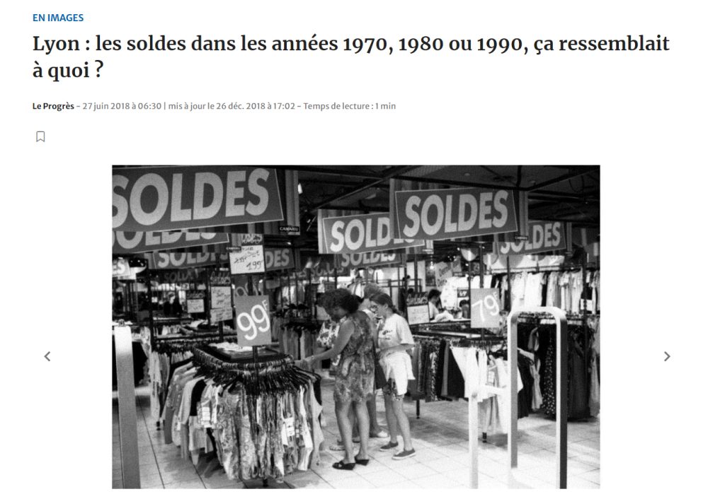 soldes années 70 à 90 à Lyon