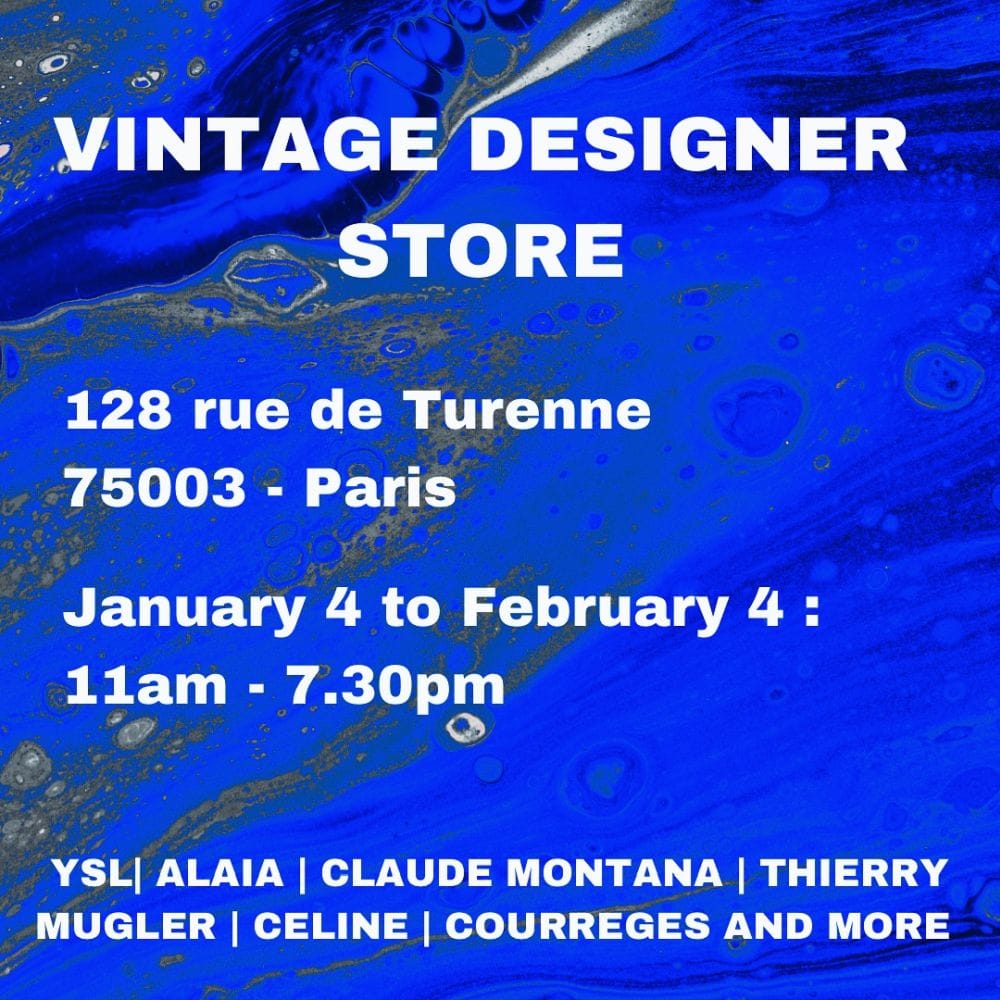 pop up mode vintage de luxe à Paris