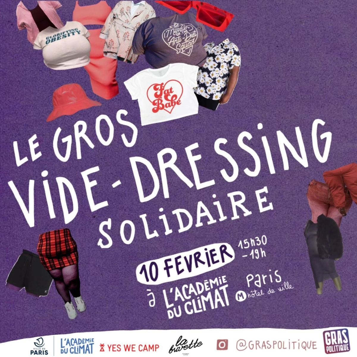 vide dressing solidaire gros grosses tailles