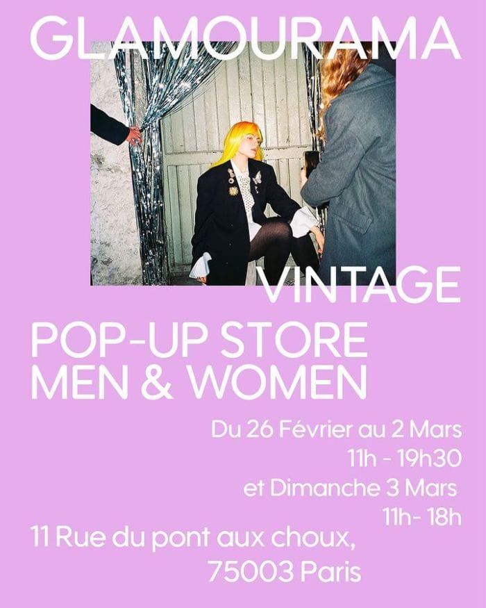 flyer glamourama pop up